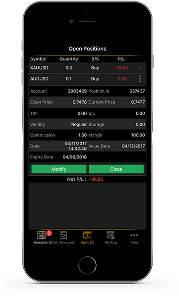 Trader for iPhone